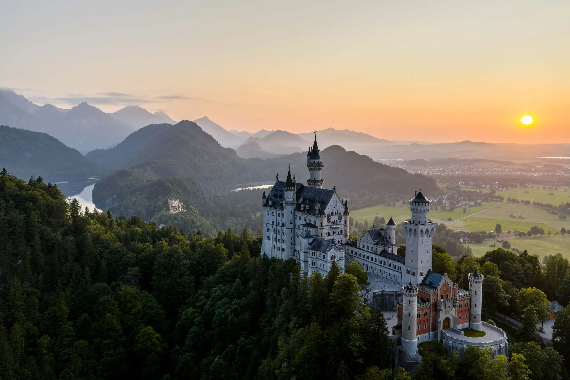 allgaeu castle neuschwanstein sunset | Galerie Allgäu