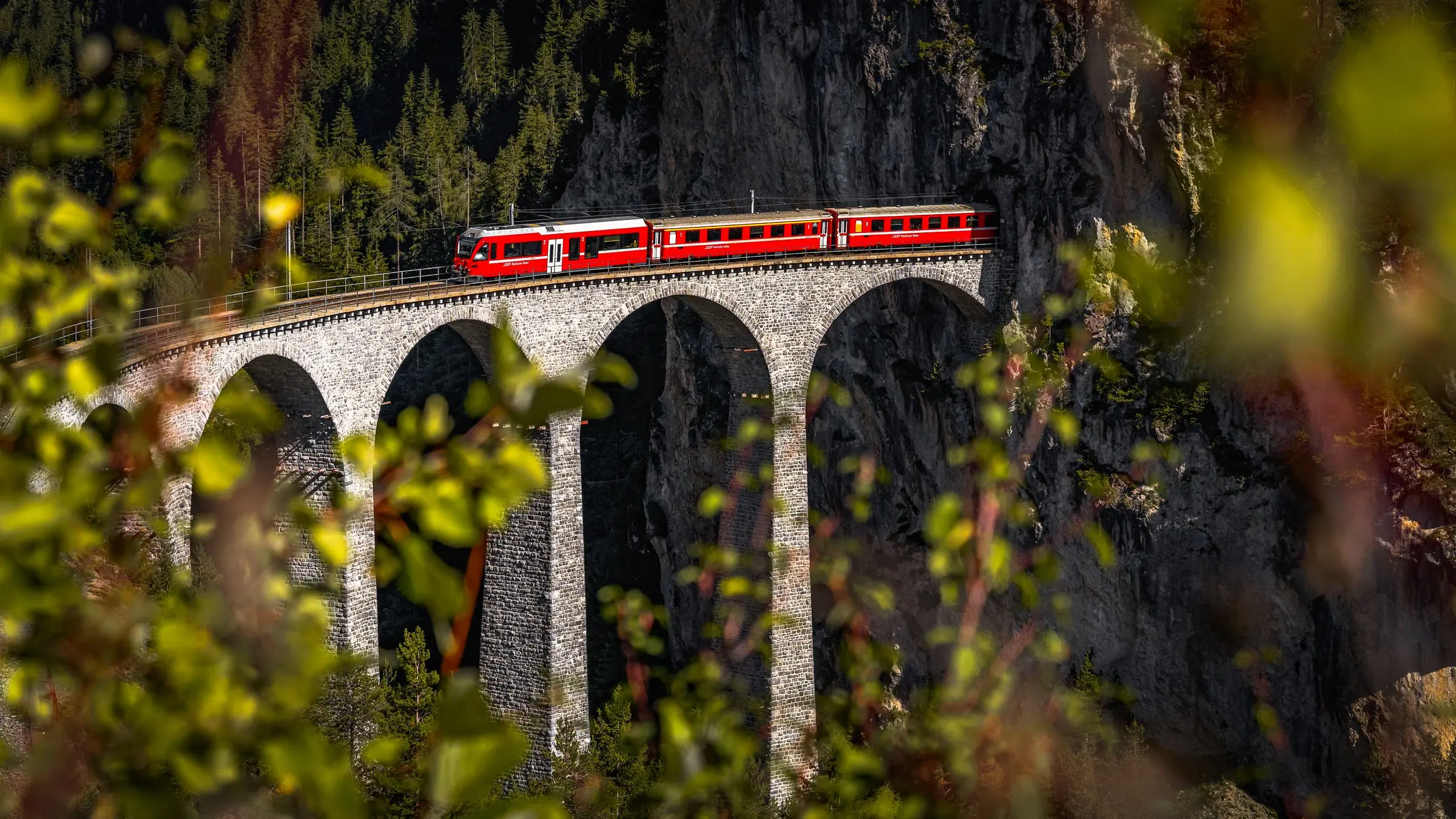 alps swiss train bridge | Galerie Alpen