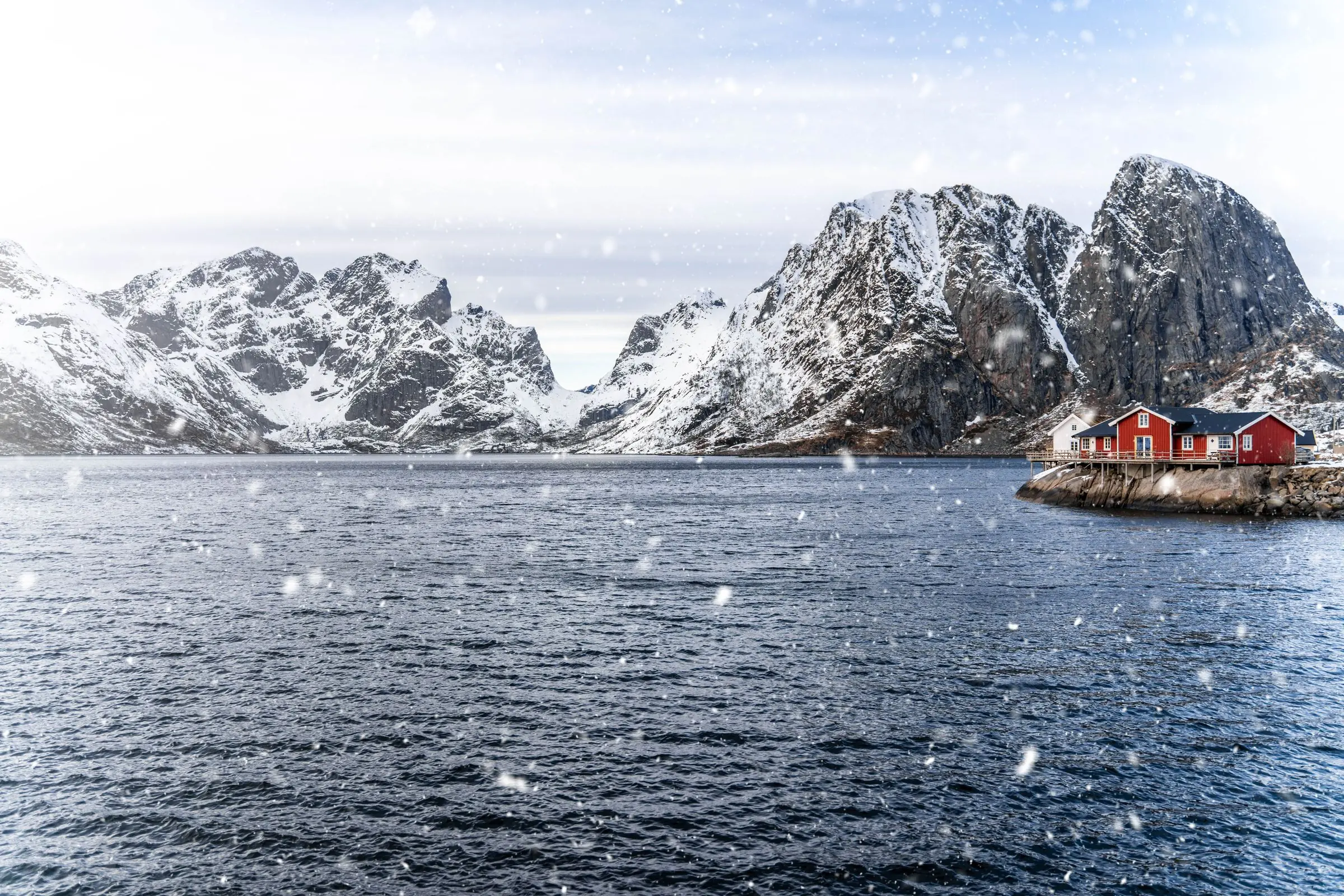 norway fjord red house | Galerie Reisen