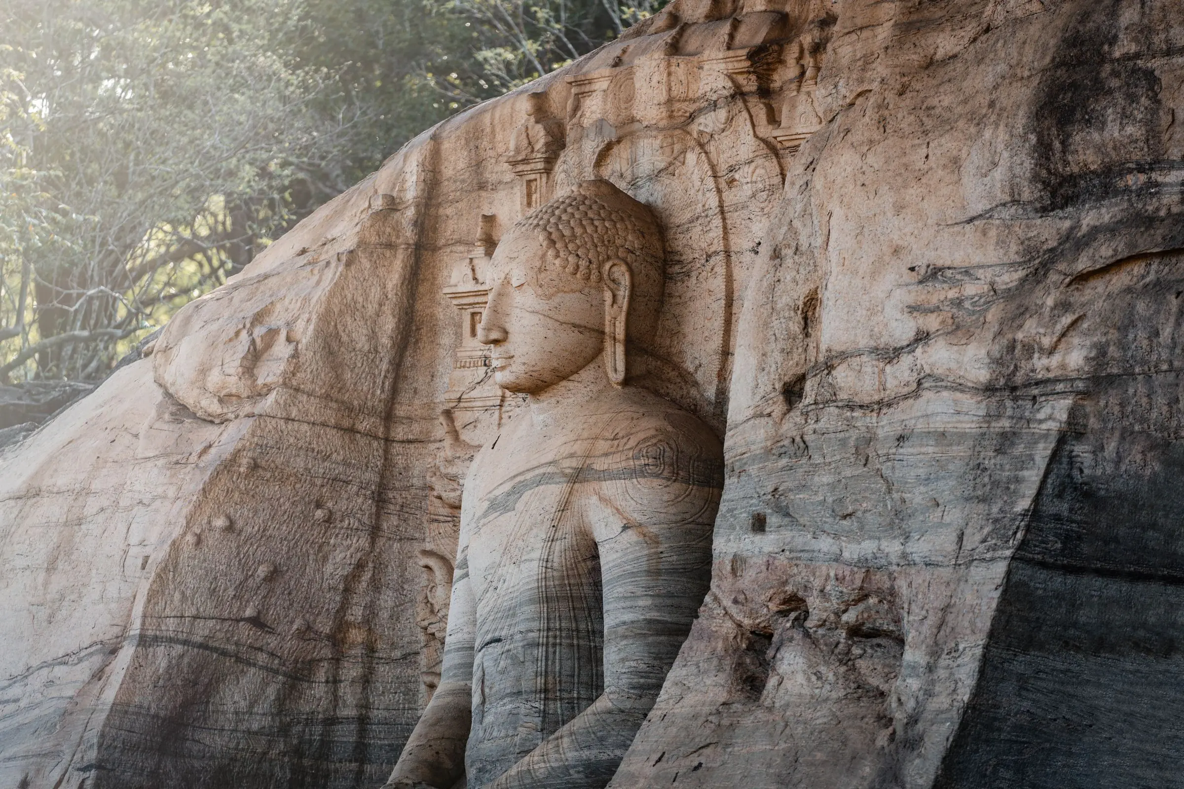 sri lanka tempel marmor startue | Galerie Reisen